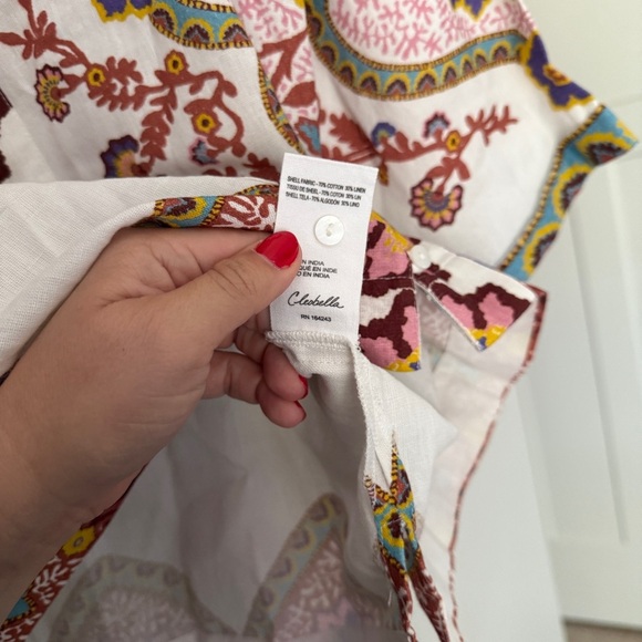 NWT Cleobella JENI BLOUSE LAGOS Short Sleeve Button Down Top - Picture 5 of 6